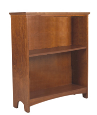 Shaker Bookcase w\/1 Fixed Shelf & 1 Adjustable Shelf, 30"H
